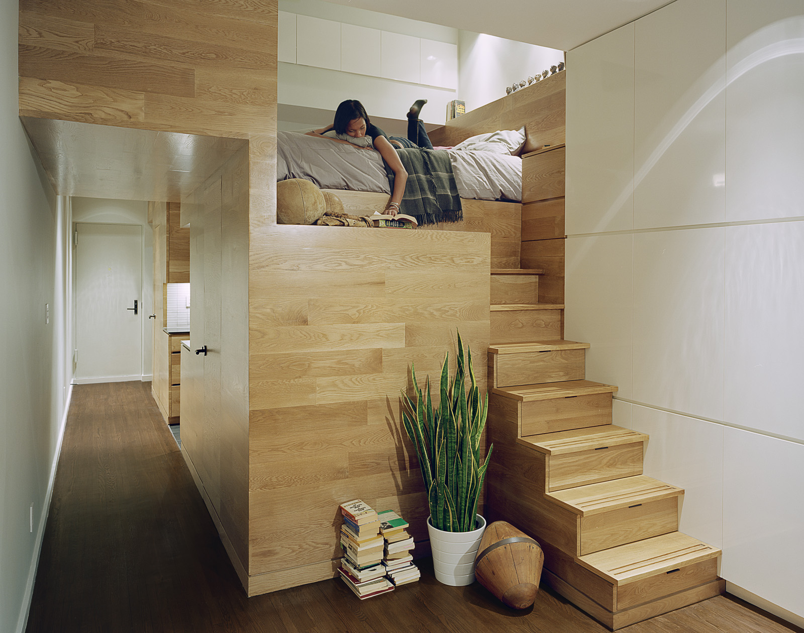 scala contenitore in loft a New York