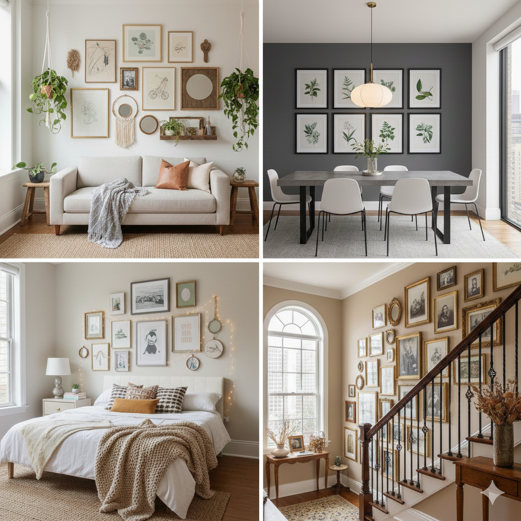quadri stampabili gratis online per creare gallry wall di vario tema in soggiorno, camera da letto e per le scale