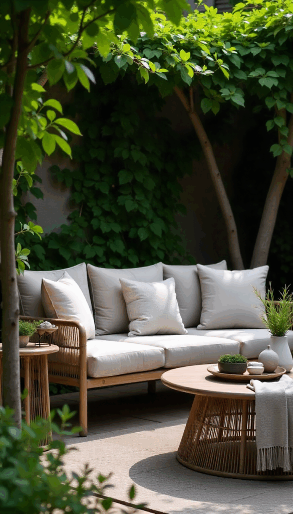 idee arredo giardino pergola e divano