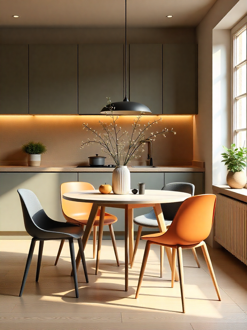 illuminazione cucina eclettica