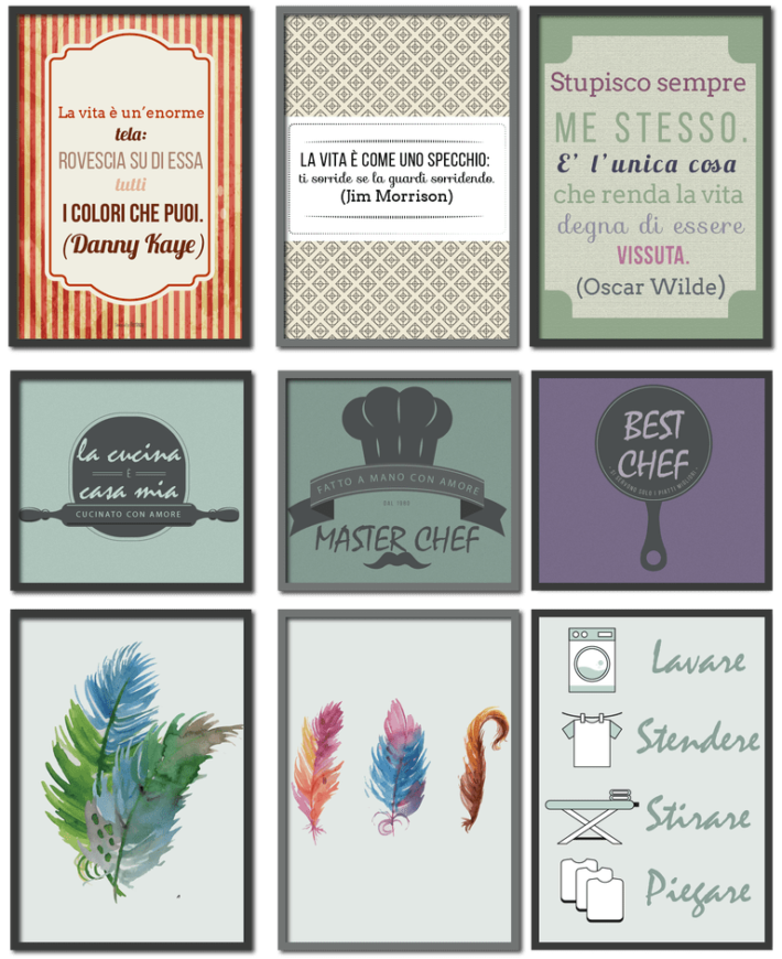 quadri stampabili gratis Vdrhomedesign