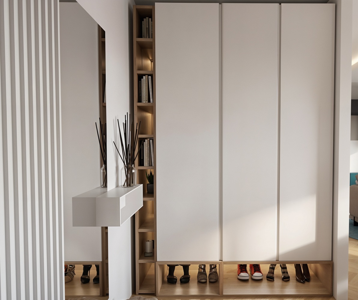progetto arredo ingresso