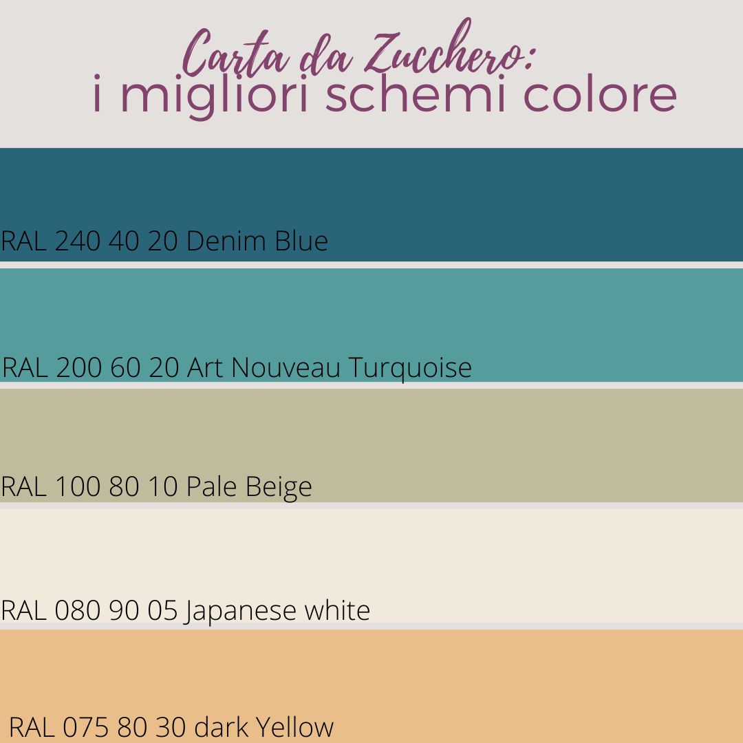 schemi colore carta da zucchero