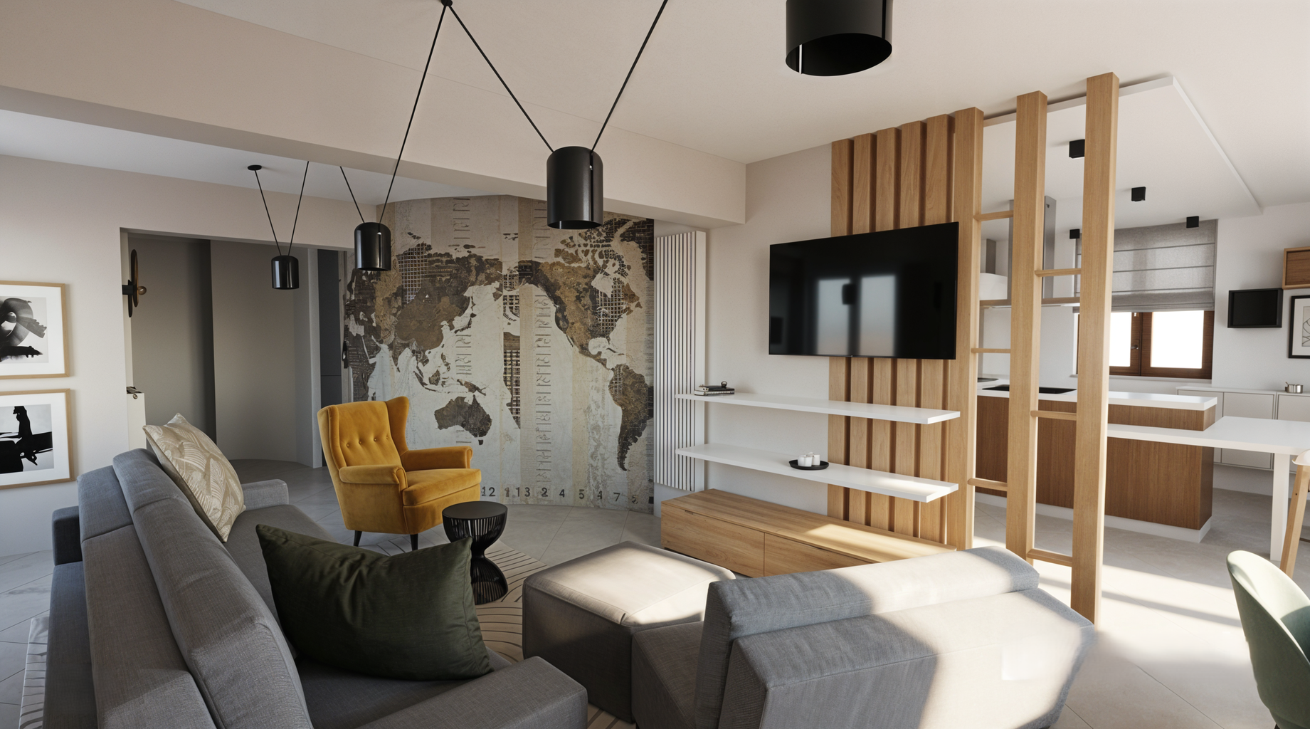 arredo soggiorno ingresso restyling