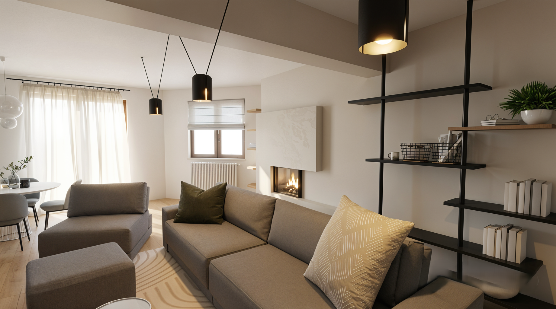 arredo soggiorno ingresso restyling