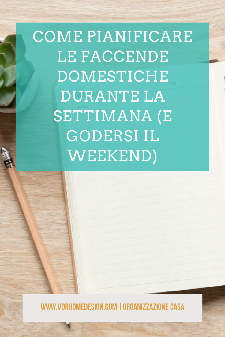 pianificare le faccende domestiche