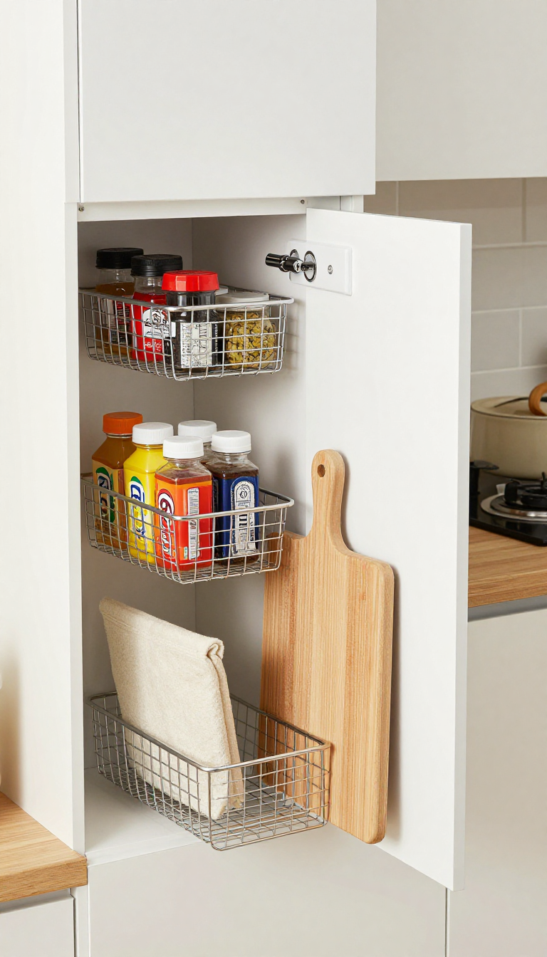 organizzare pensili e colonne cucina
